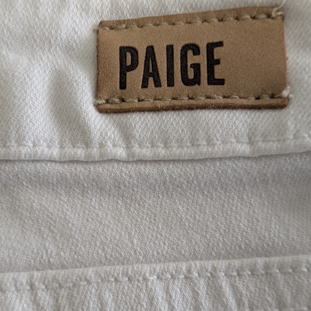 Flawless Paige Crisp White Verdugo Ankle Skinny Jean Size 28 - Picture 5 of 7